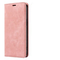 Leather and TPU magnetic flip phone case for iPhone in multiple solid colours.