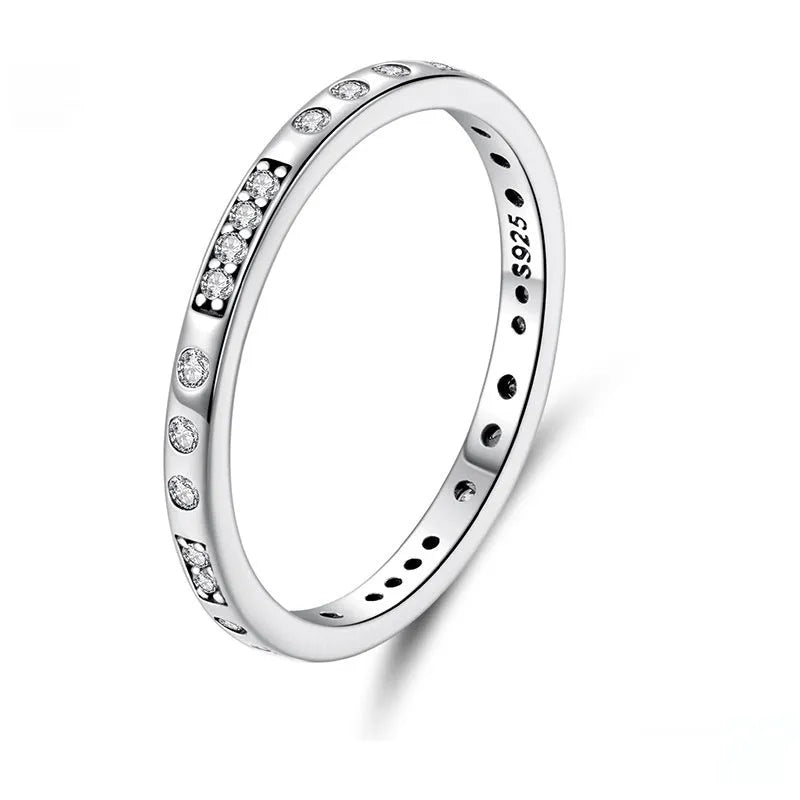 Moss Password black oxidised silver I Love You ring on a jewellery display.