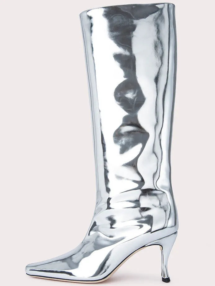 Women's square toe cowboy boots in microfiber available in multiple colours and sizes 35-43