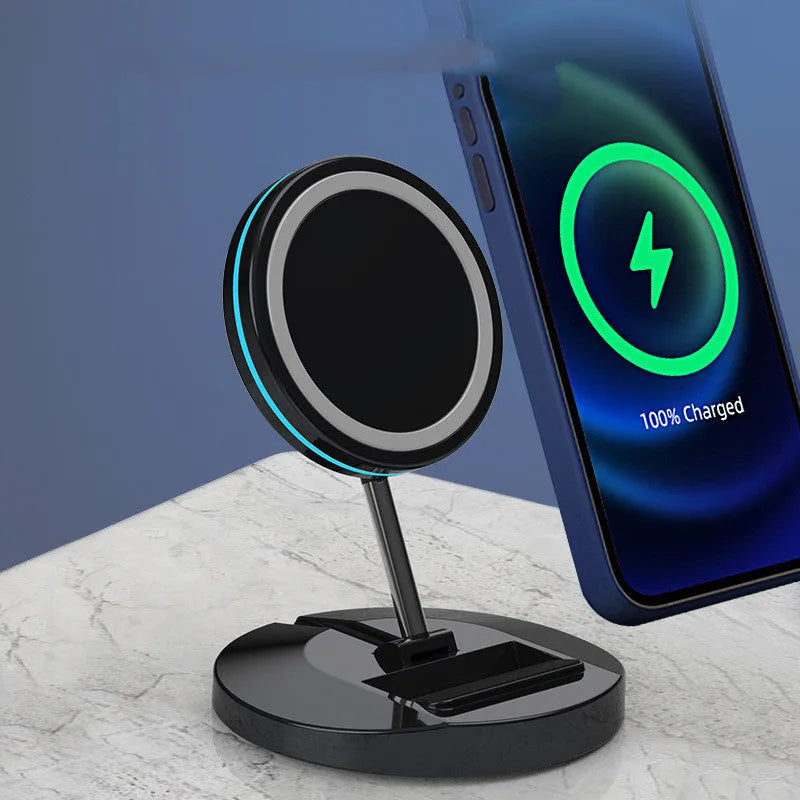 Xinjiasheng foldable magnetic wireless charging stand for iPhone 12 with 3-in-1 functionality