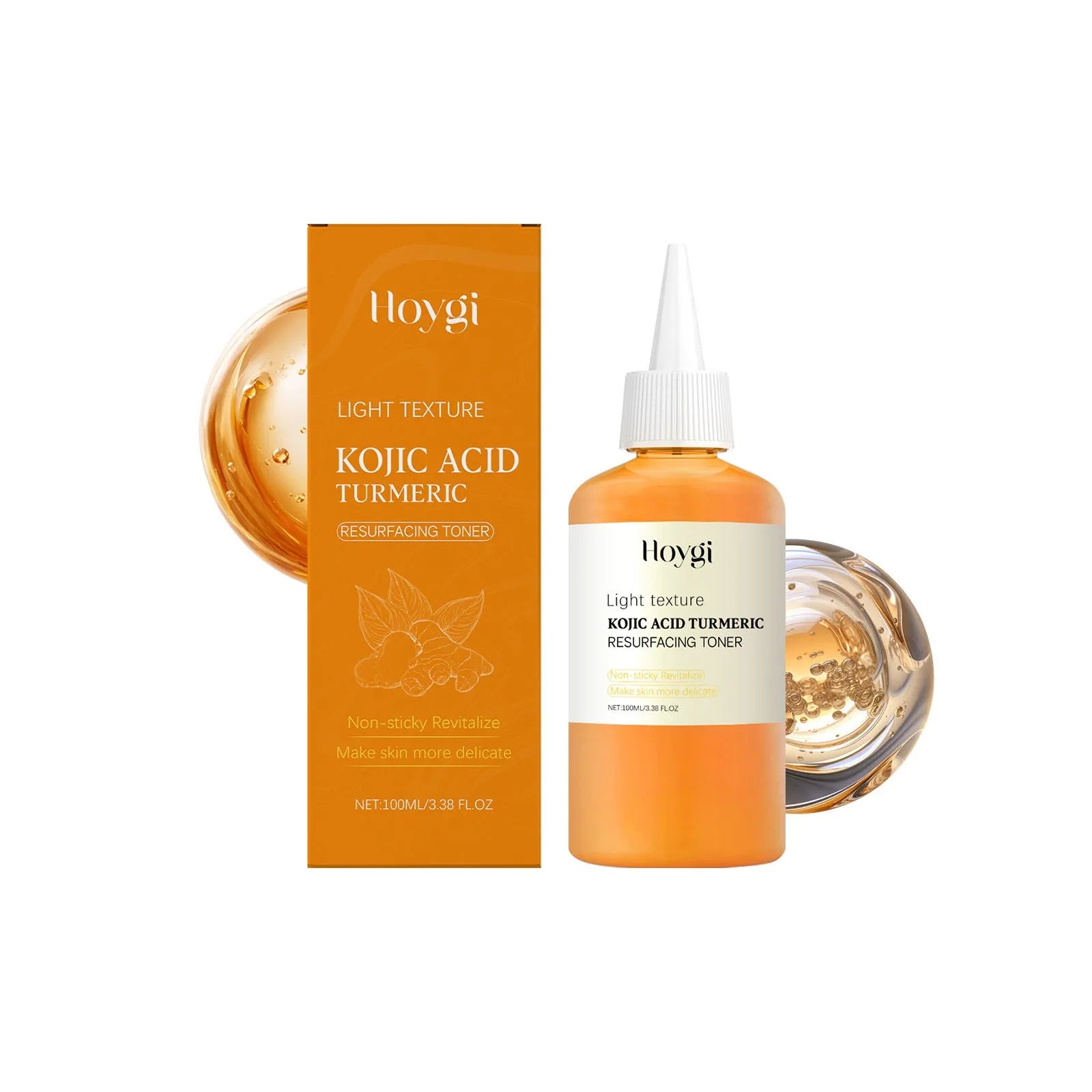 Turmeric moisturising water bottle with 100ml non-oily formula for facial skincare