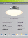 Modern cream-style flying saucer shaped ceiling lamp in a bedroom setting.