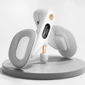 Gray pelvic floor muscle trainer with counting device and ABS spring foam construction