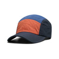 Men's quick-drying baseball cap with curved brim and five-piece colour matching panels