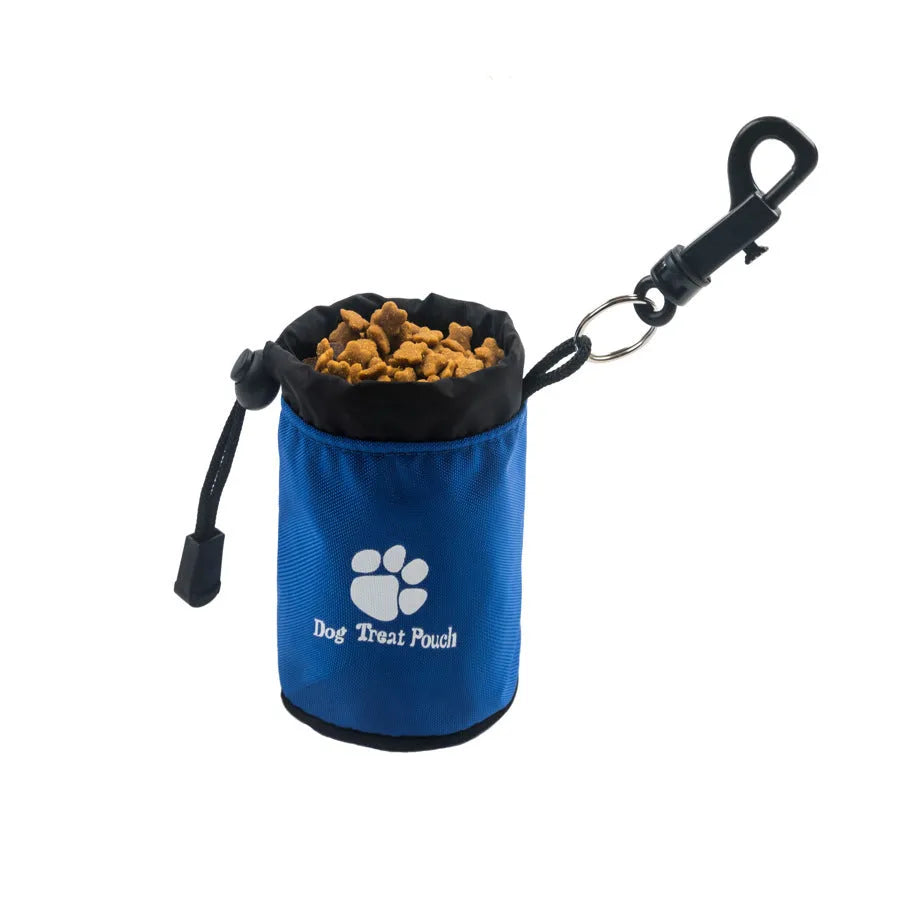 Mini nylon pet training snack bag in solid colour for dog treats