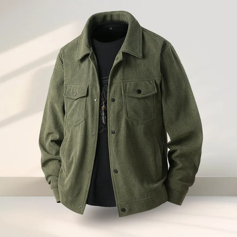 Slim-fit casual coat in Lycra fabric with polyvinyl alcohol lining, shown in black colour
