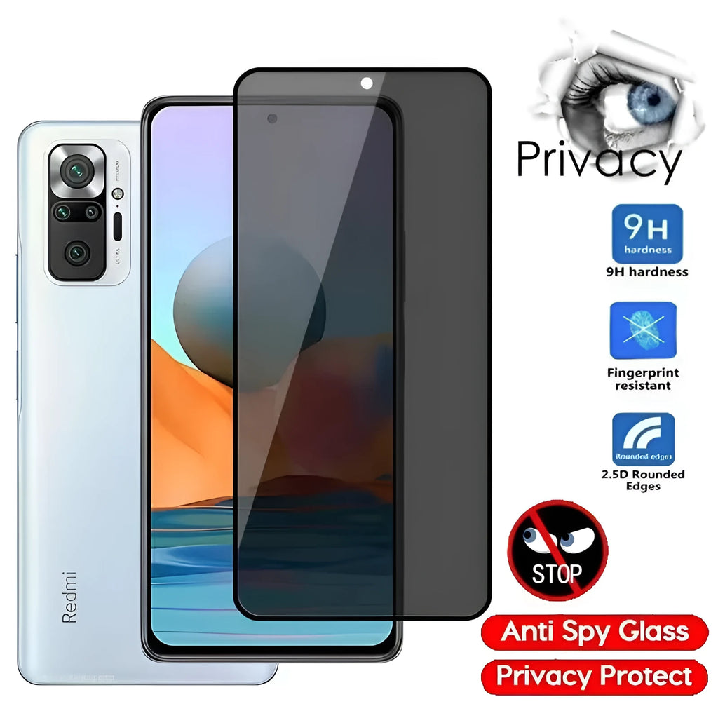 Xiaomi smartphone anti-spy privacy screen protector for Poco and Redmi Note models