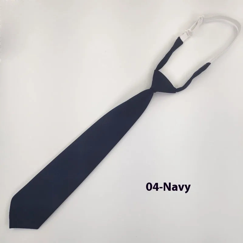 Men's cotton bow tie in solid navy blue colour with arrow style design