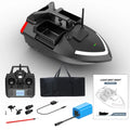 V020 GPS remote control fishing boat in black with remote control unit