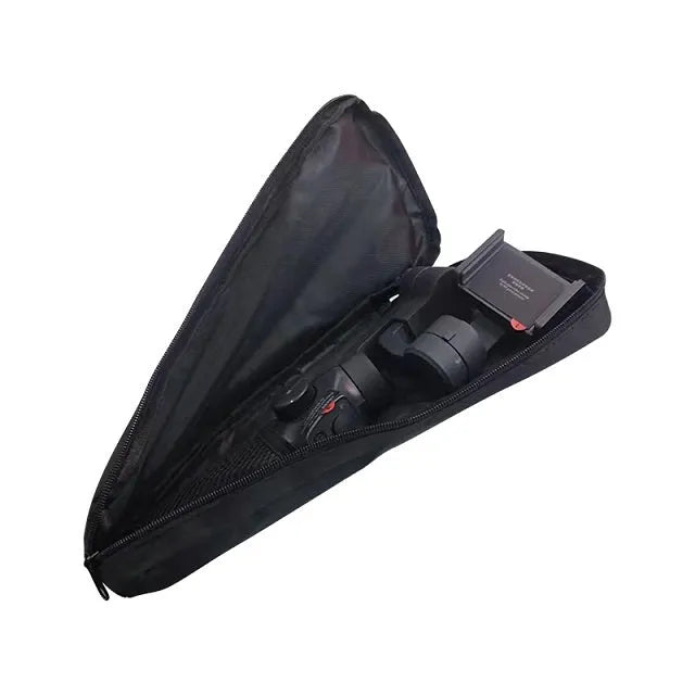 Black cloth mobile phone stabilizer accessories storage bag for organised equipment protection