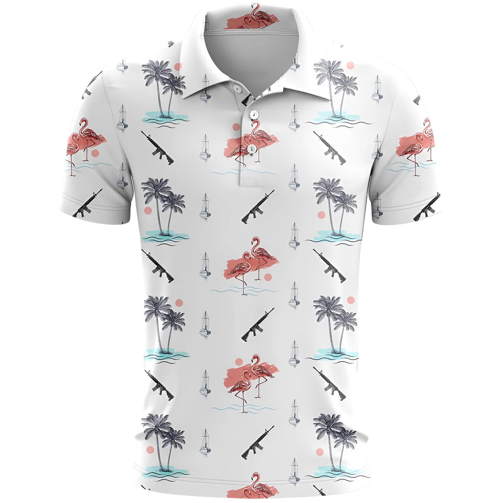 3D printed sports short sleeve T-shirt in polyester bird eye cloth with loose fit design