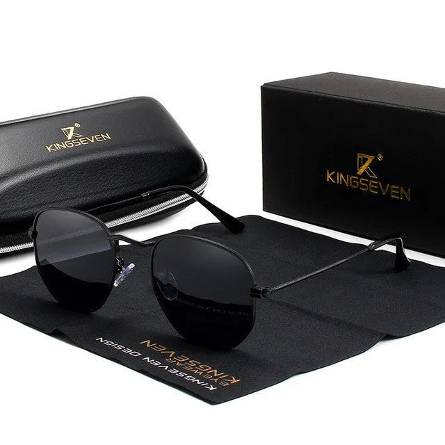 Classic round sunglasses for men with retro circular frame design in multiple colour options