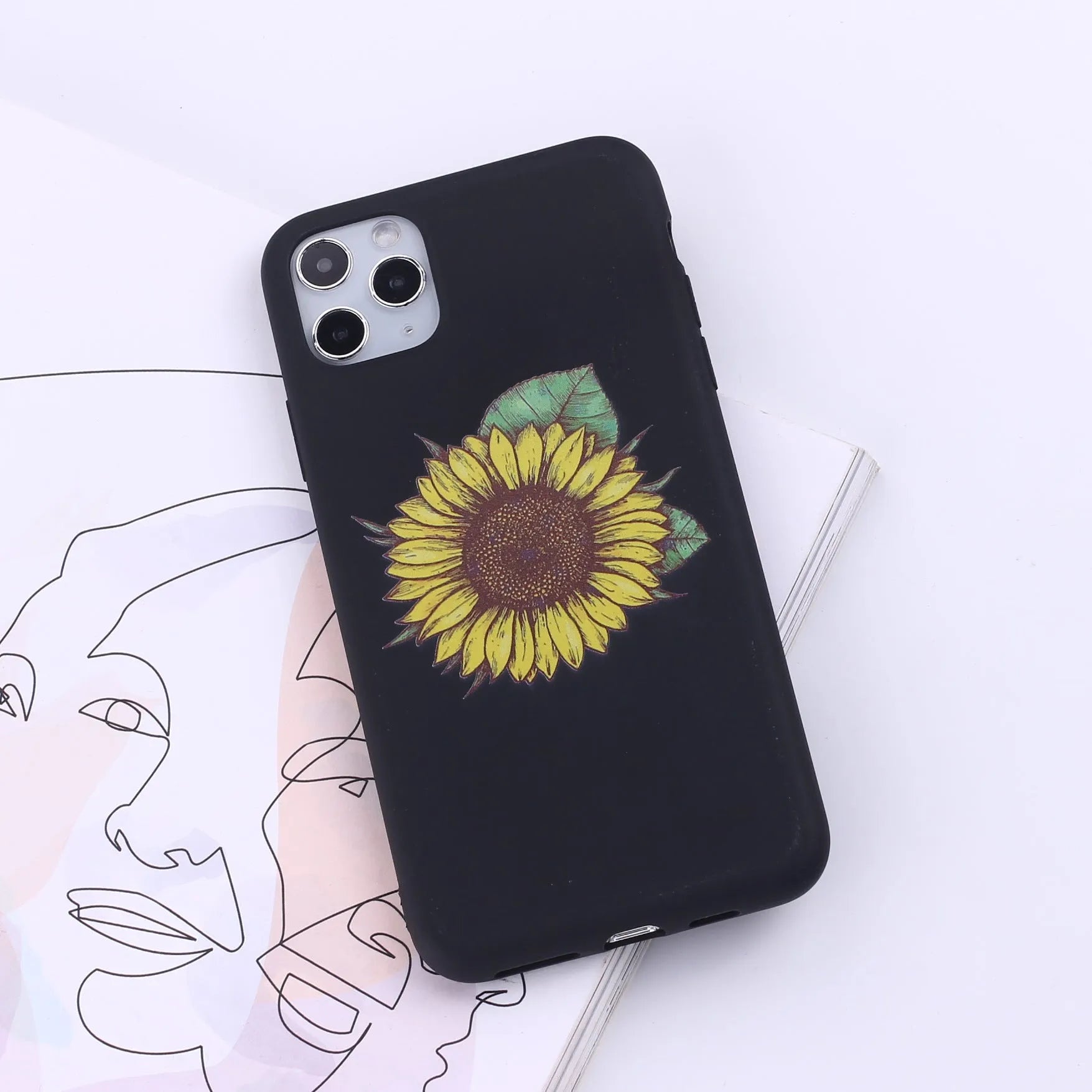 Painted TPU mobile phone back cover case for Apple iPhone in multiple colour options.