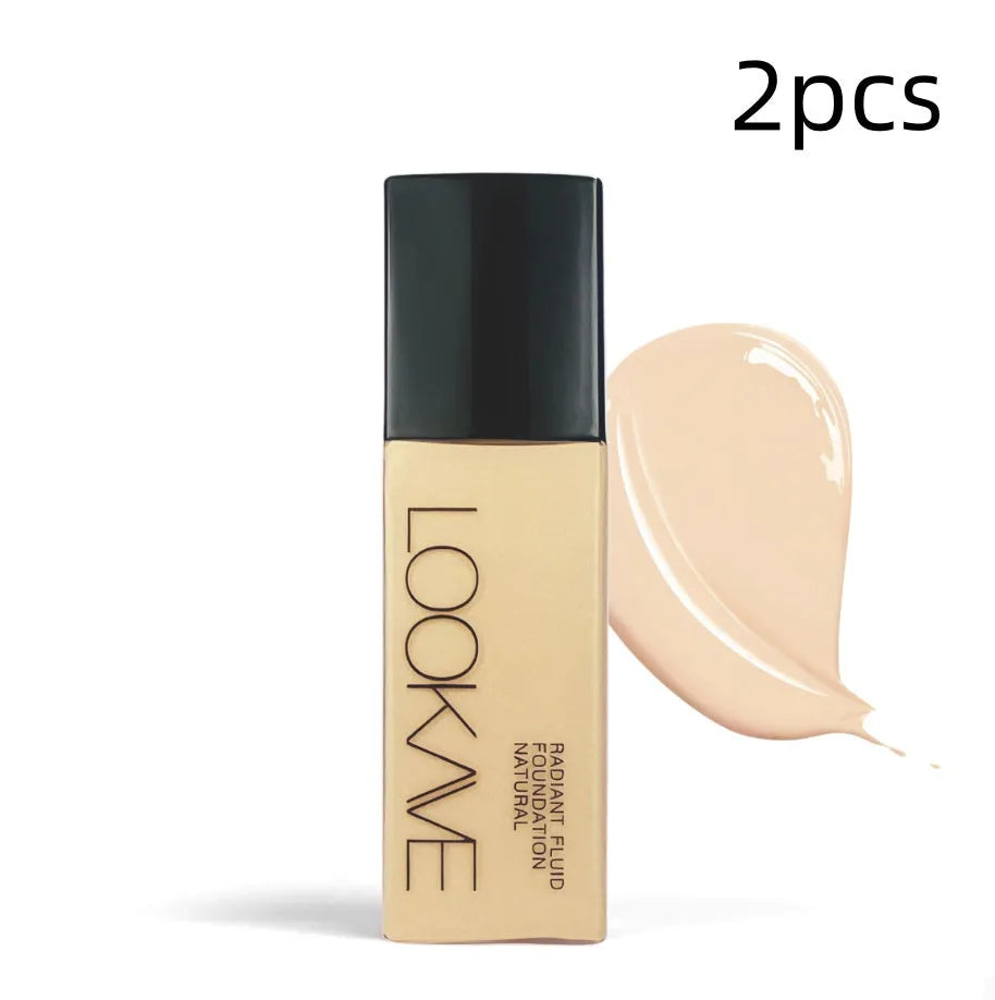 LOOKAVE matte liquid foundation bottle in 21g size showing cream formula