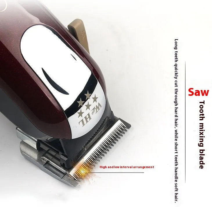 Rechargeable hair clippers with stainless steel cutter head for home haircuts