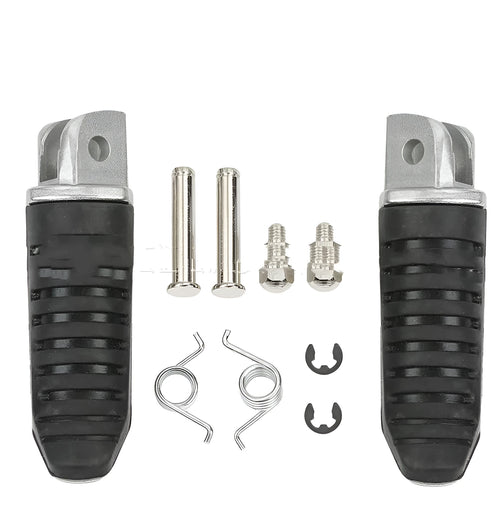 Black aluminium alloy motorcycle foot pegs for Suzuki Hayabusa and V-Strom models