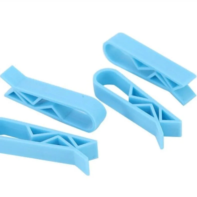PP plastic garbage bag clip for securing bin liners to waste container rims