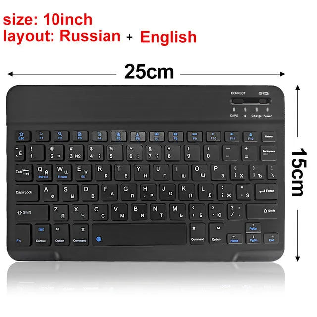 Black or white mini Bluetooth wireless keyboard for 7 9 or 10 inch tablets