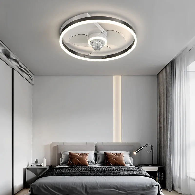Simple modern Nordic style iron tieyi ceiling lamp with LED light for a children's room.