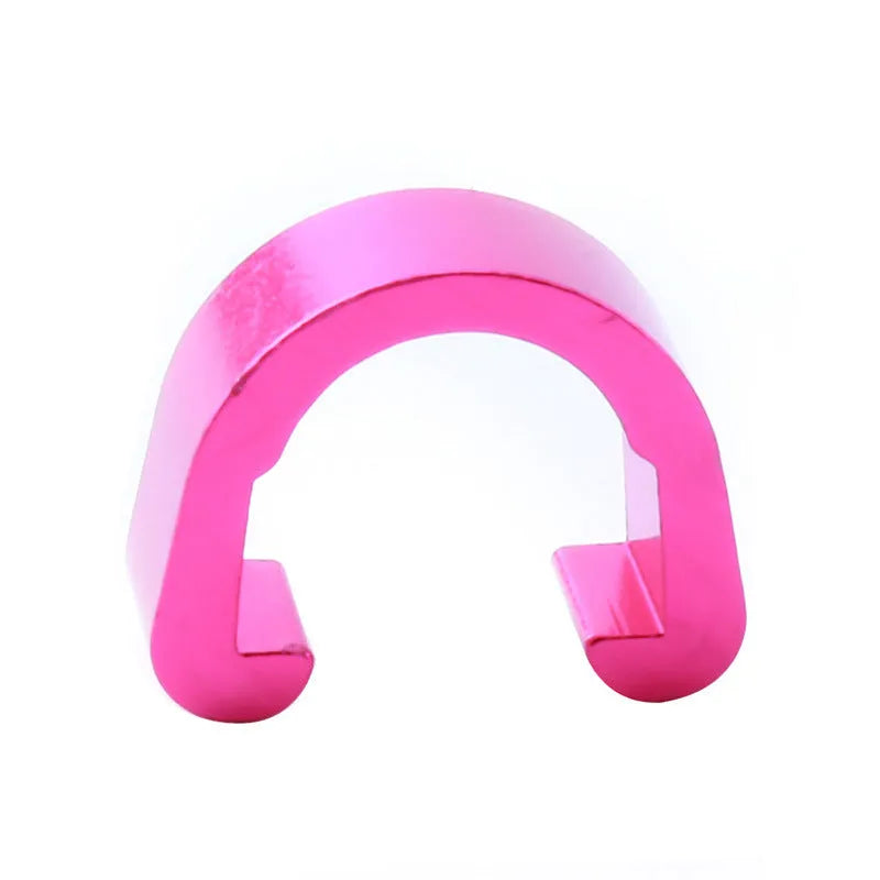 Aluminum alloy C buckle hardware fastener in multiple colours for paracord and keychain projects