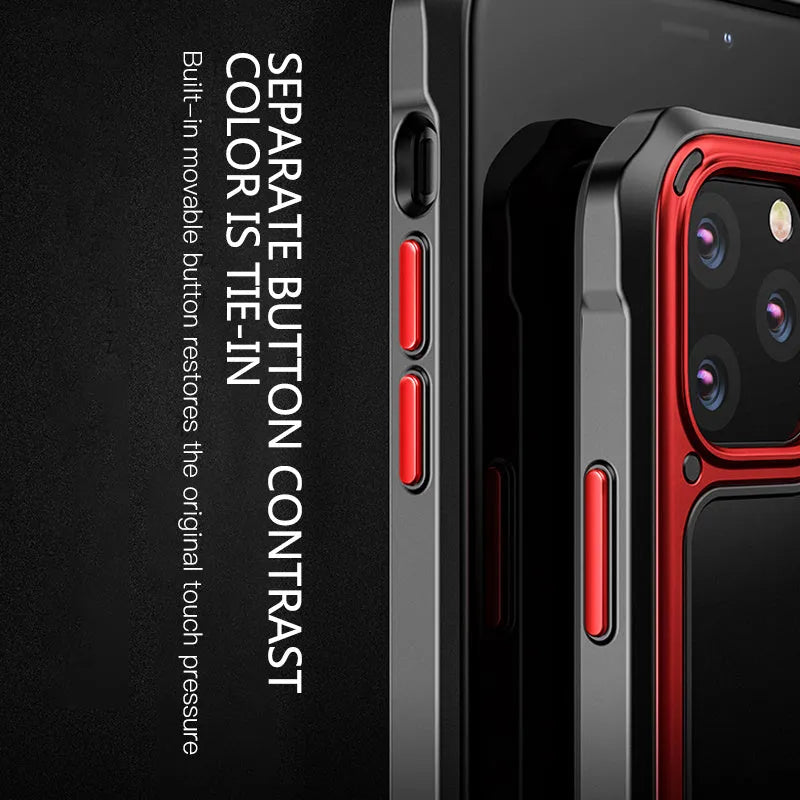 Transparent silicone phone case for iPhone 11 Pro Max in silver colour showing back and side view.