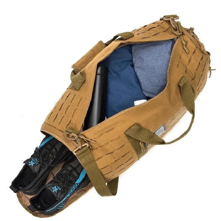 Men's khaki Oxford cloth sports fitness handbag with air pillow shoulder strap