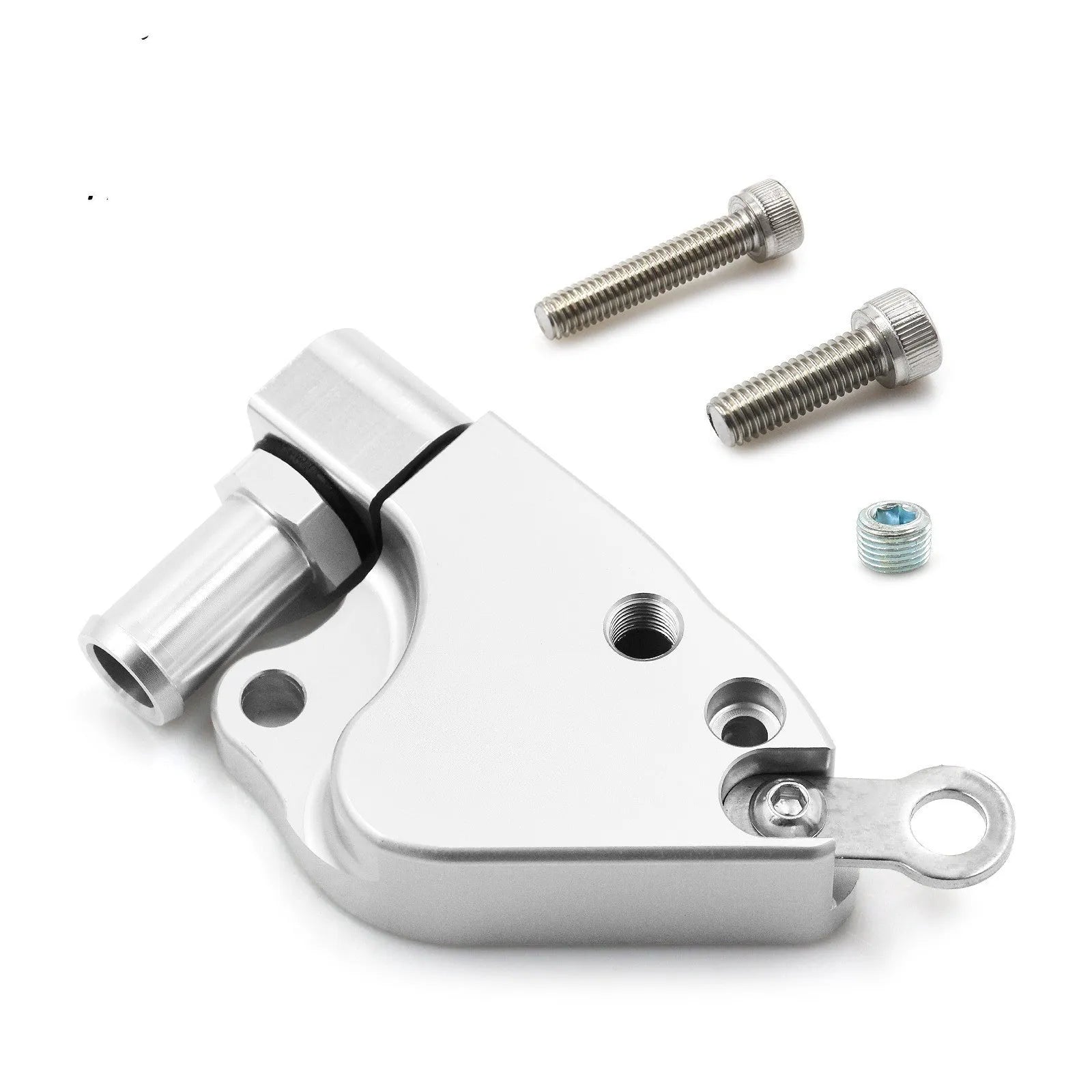 Billet aluminium intake manifold coolant adapter for K20 K24 engines with AN fittings