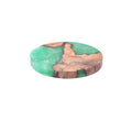Nordic style wooden tea coaster with heat insulation resin in solid colour