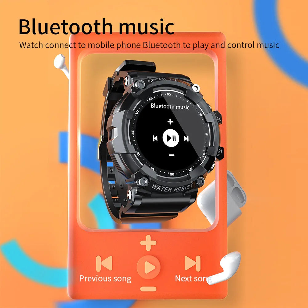 ATTACK 3 IP67 waterproof smartwatch in black, pink or white with round colour screen and TPU strap