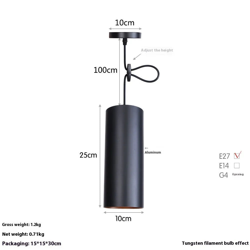 Iron art chandelier with retro industrial design in matte black finish for bedroom or living room ceiling lighting