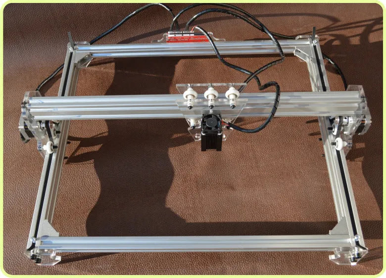 3000mW miniature laser engraving machine with 400x300mm bottom plate for marking and lettering work