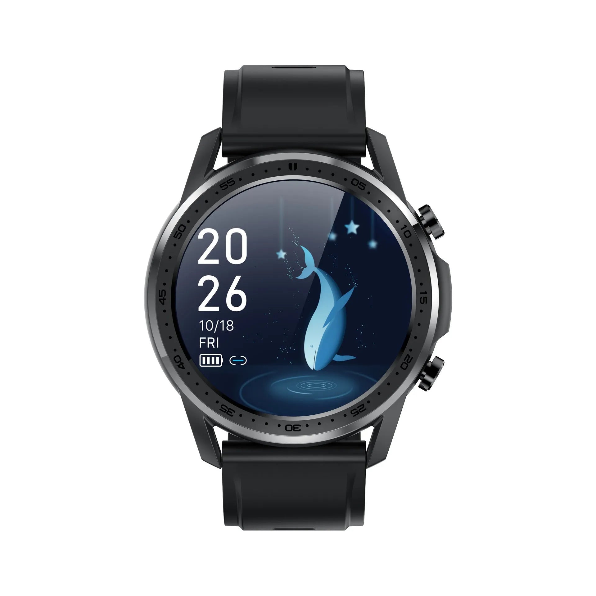 Youth2 Body Temperature Smart Bracelet in zinc alloy case with 1.3-inch touchscreen.
