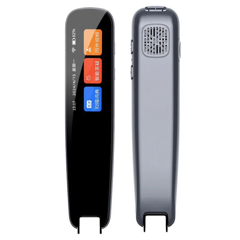 Dark grey universal talking pen for offline English scanning and translation practice