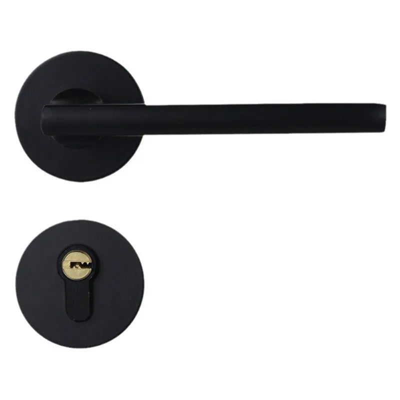 Aluminium split magnetic door lock handle for timber doors with multiple specification options