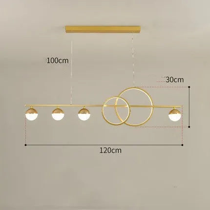 Rectangular aluminium ceiling light in black or gold finish with remote dimming, shown in 80cm, 95cm, and 120cm sizes.