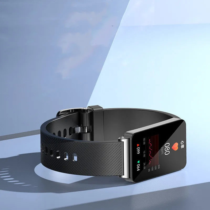 Blood glucose monitoring smart bracelet with touch screen on TPU wrist strap