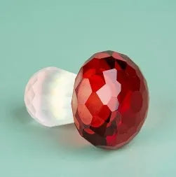 Colourful mushroom crystal decorative ornament 40x53mm modern minimalist geometry gift