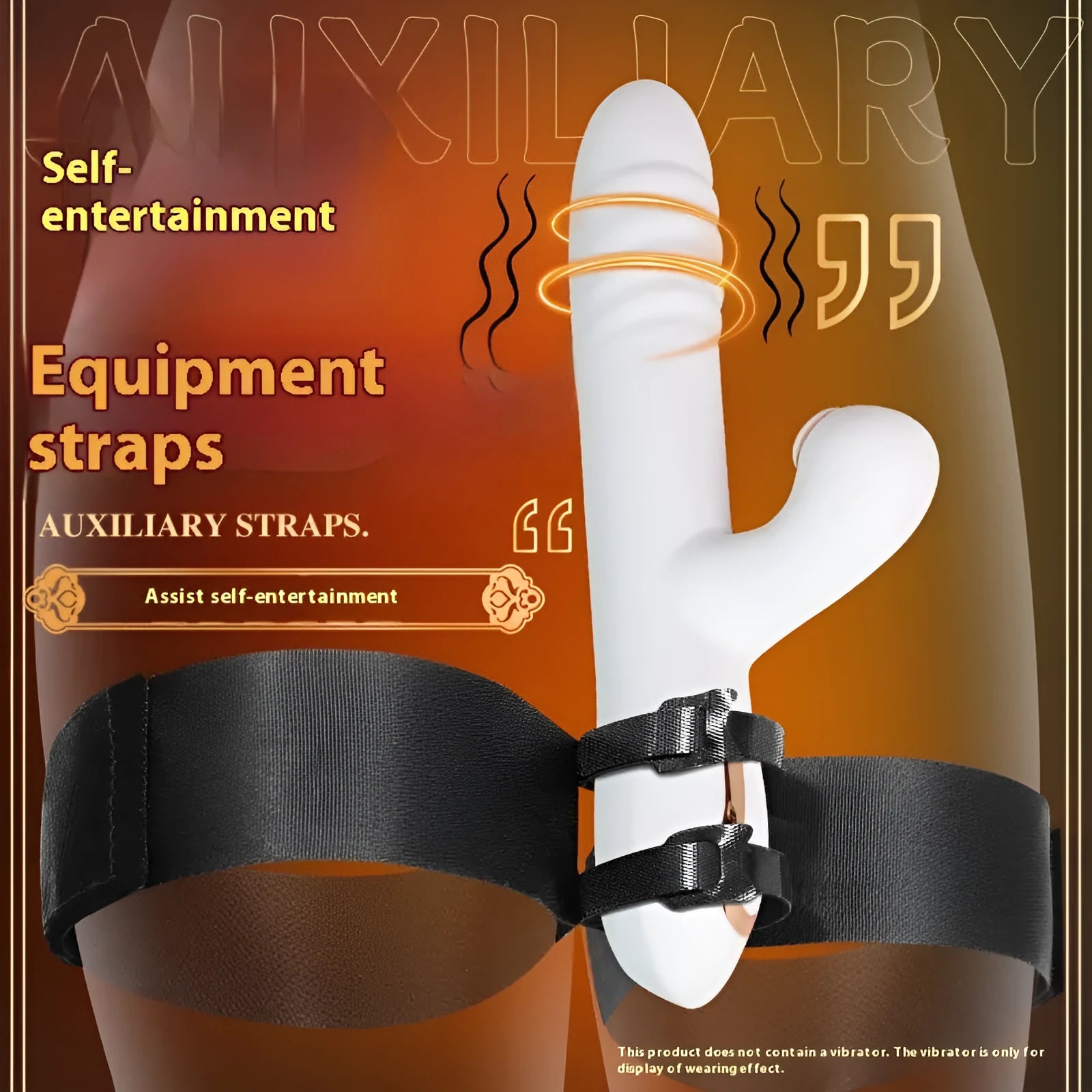 Black knitted belt strap accessory for women's toy tools