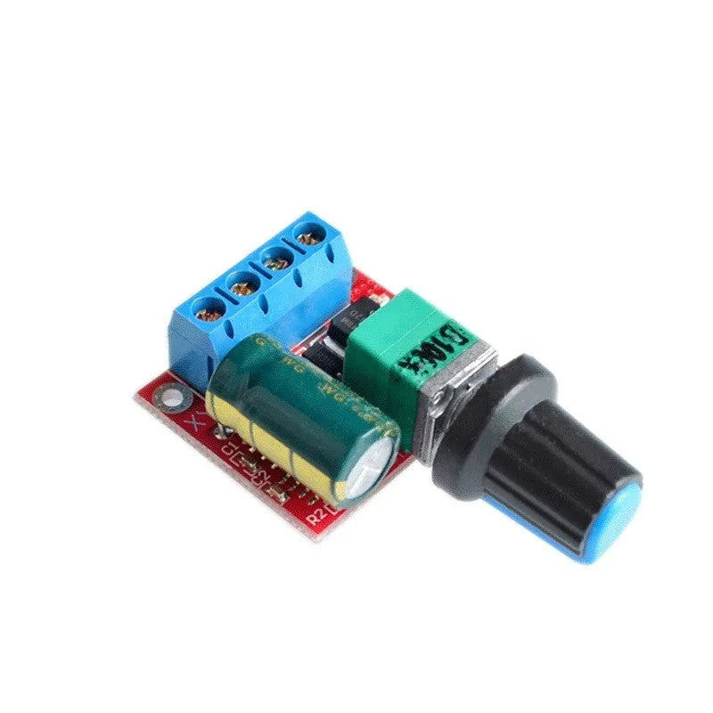 PWM DC motor governor with adjustment knob for 5V-35V speed regulation