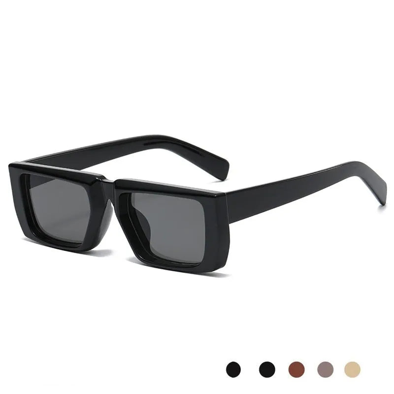 Y2K style sunglasses with UV400 lenses in a full PC frame, shown in multiple colour options.