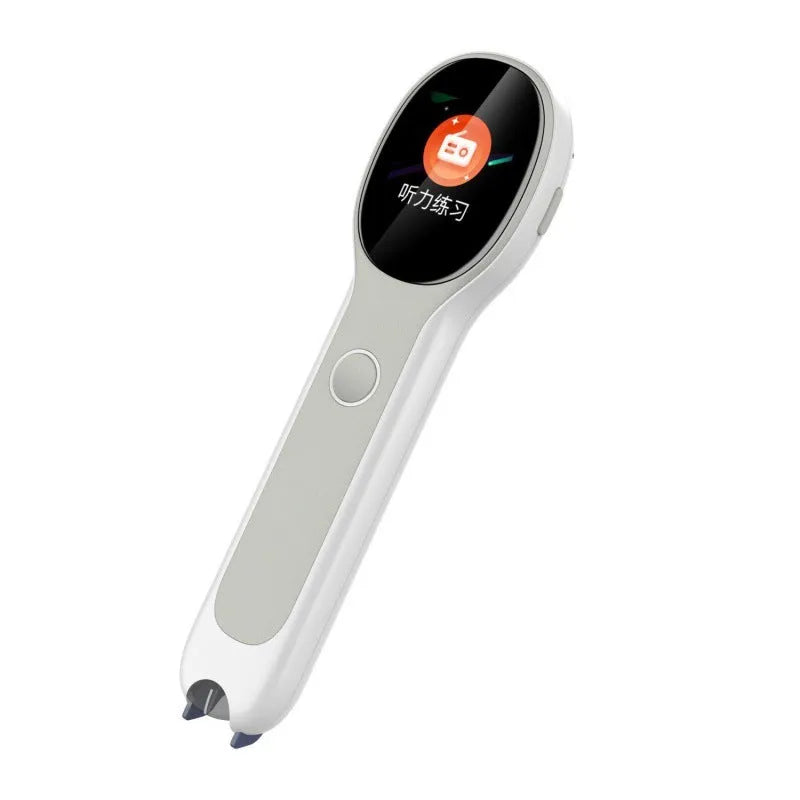 Universal reading pen in white ABS plastic with baking varnish finish for English learning and translation