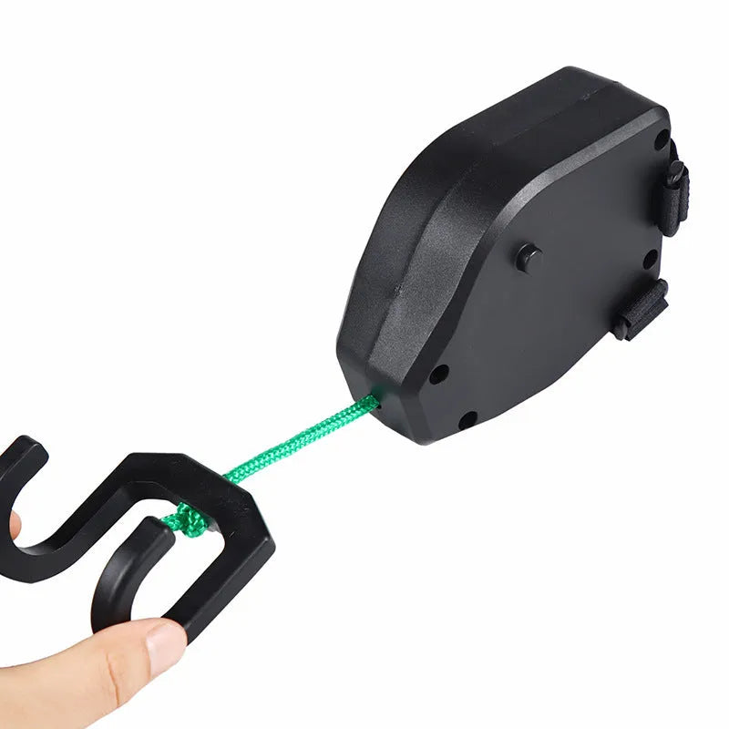 Black plastic bicycle trailer rope for parent-child trailer attachment