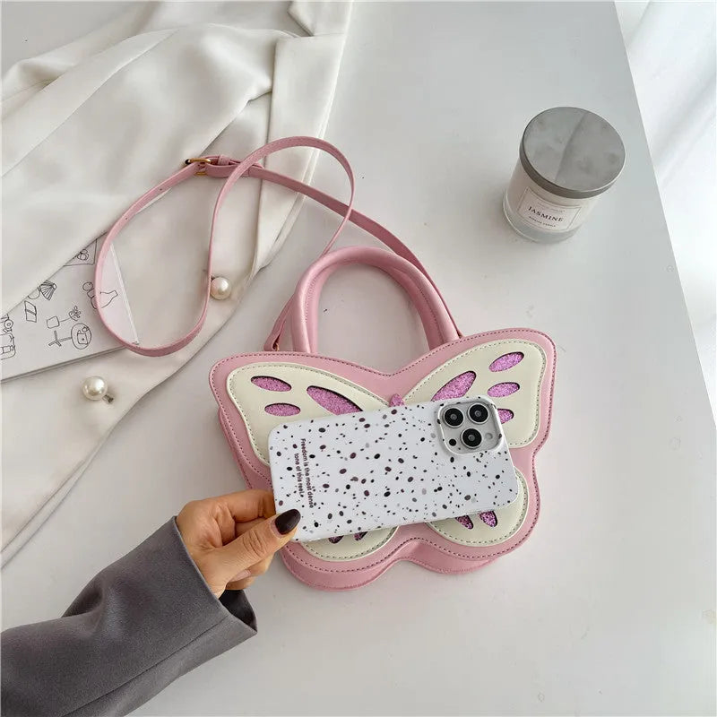 Square PU leather ladies crossbody bag in four colours with contrast detail