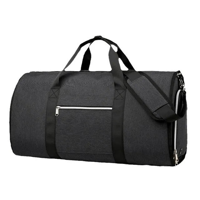 Oxford cloth multipurpose storage bag in grey with breathable lining and separate compartments.