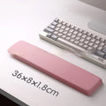 Square silicone wrist support mouse pad with cloth surface measuring 250x180mm