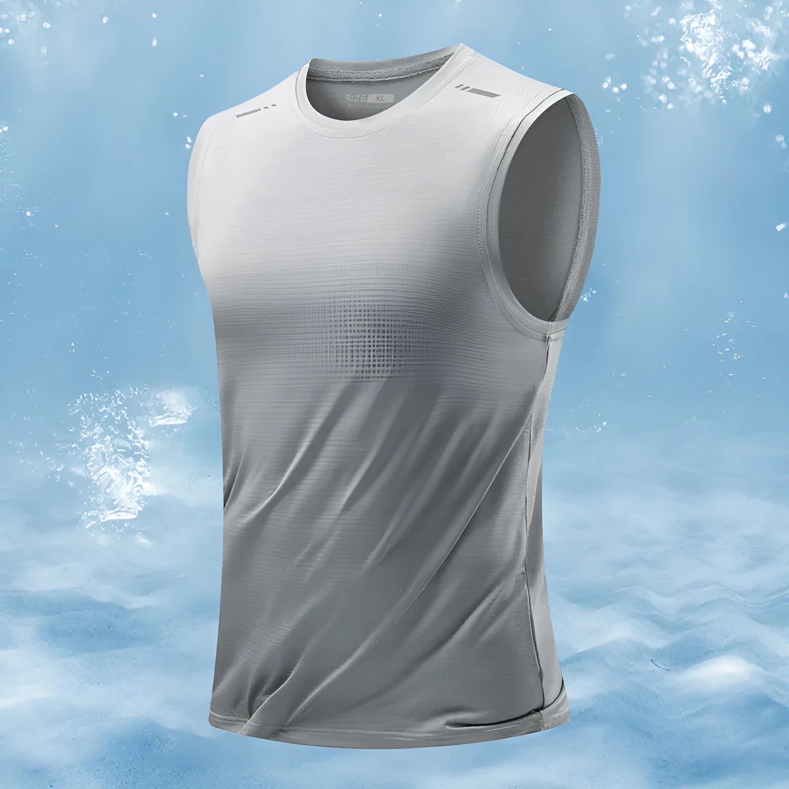 Men's loose fit bamboo fibre sports waistcoat in solid colour options
