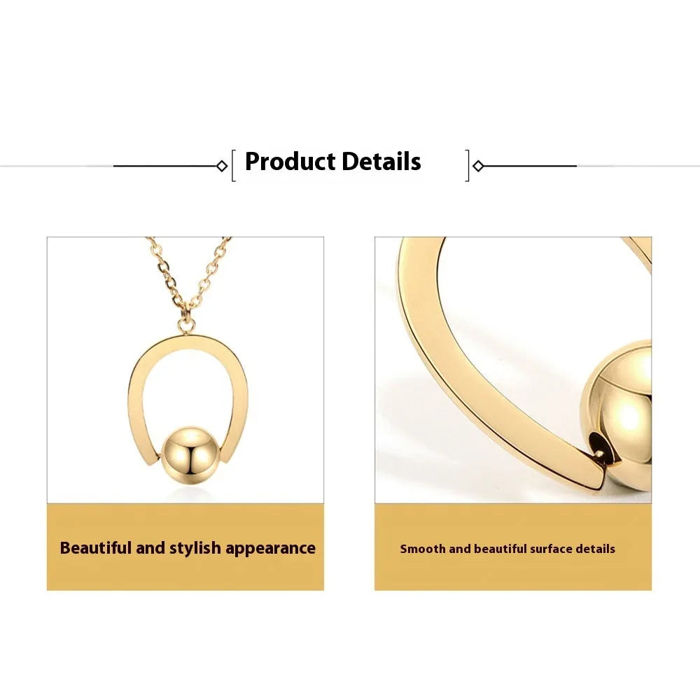 Stainless steel geometric necklace with cross chain design and adjustable 21-50cm length