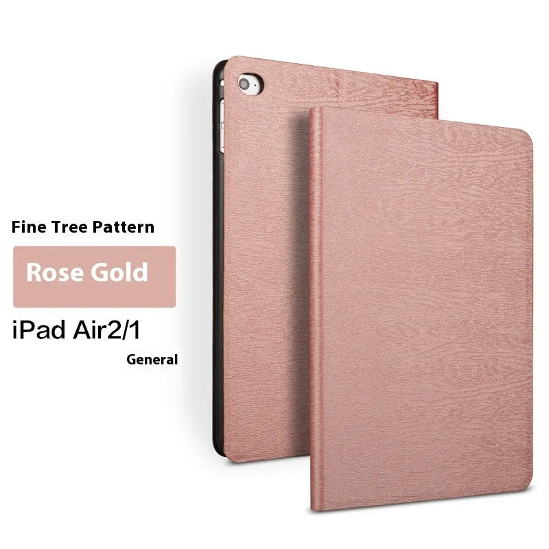 Sapphire blue and black imitation leather iPad protective covers with integrated sleep bracket