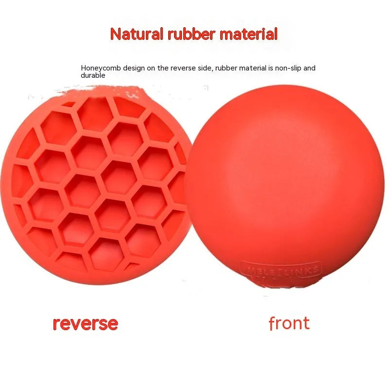 Orange golf strength training mat for centre of gravity practice with natural rubber base