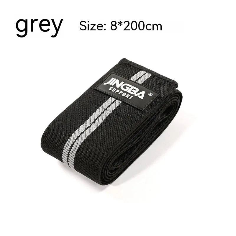 Adult adjustable sports knee pads in blue, grey, red and yellow colours for weightlifting and cycling protection